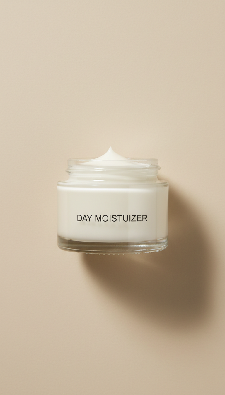 Luminous day moisturizer glass jar